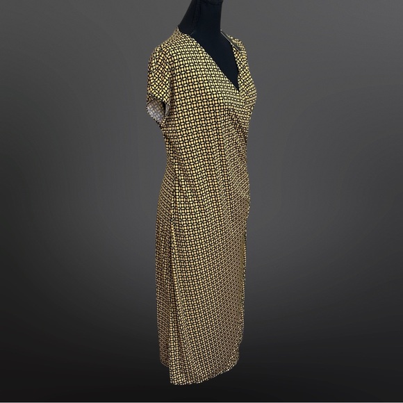 Tahari Yellow and Black Dress - Picture 6 of 12